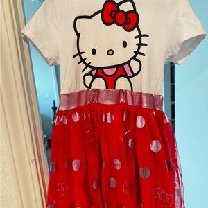 Hello Kitty Red and White Dress